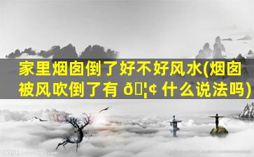 家里烟囱倒了好不好风水(烟囱被风吹倒了有 🦢 什么说法吗)
